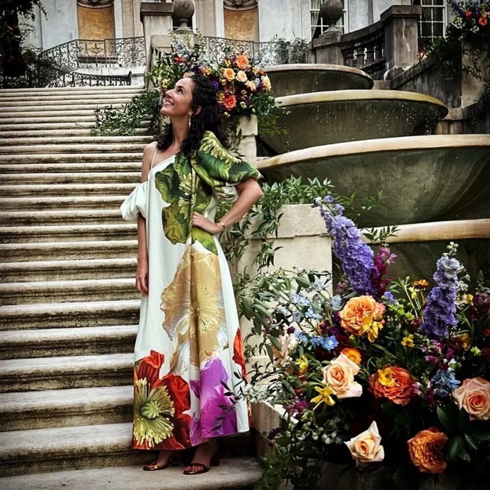 STINE GOYA payton dress in poppiesbloom poppies bloom floral XL - Picture 13 of 16